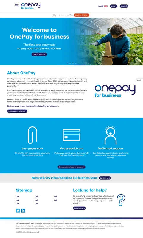 Business Homepage