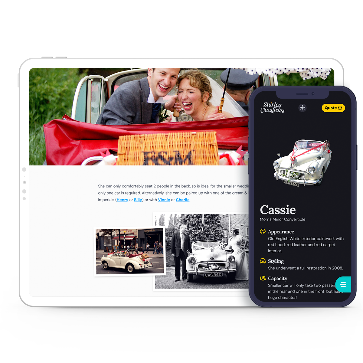 Shirley Chauffeurs responsive site