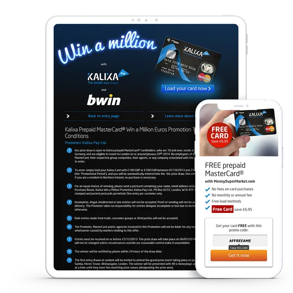 Laptop and iPhone image showing Kalixa website