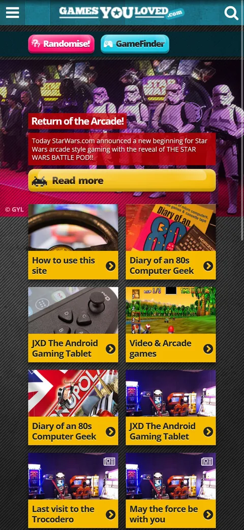 Mobile Homepage detail